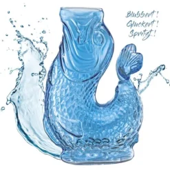 Cilio Nemo karaf 1 liter glas blauw