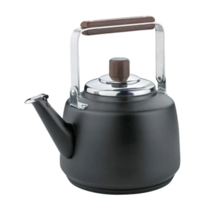 Cilio Nero waterketel voor inductie 1,2 liter rvs zwart