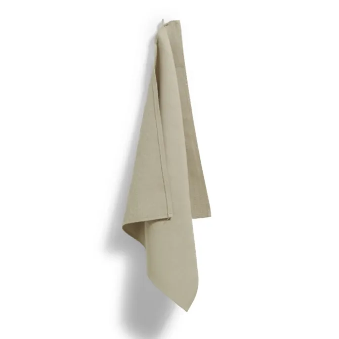 Cinderella Checkmaid theedoek 65 x 60 cm taupe