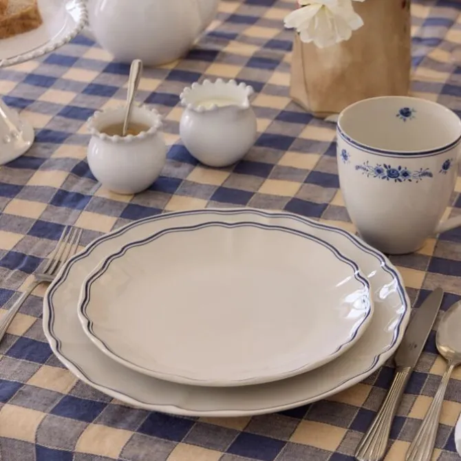 Costa Nova Vila dinerbord ø 27 cm aardewerk wit-blauwe rand