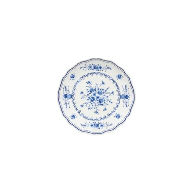 Costa Nova Vila gebaksbord ø 17 cm aardewerk wit-blauw