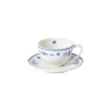 Costa Nova Vila koffiekop en schotel 260 ml aardewerk wit-bl