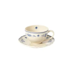 Costa Nova Vila koffiekop en schotel 260 ml aardewerk beige-