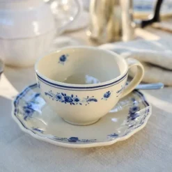 Costa Nova Vila koffiekop 260 ml aardewerk beige-blauw