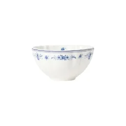 Costa Nova Vila kom ø 16 cm aardewerk wit-blauw