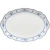 Costa Nova Vila ovale schaal 40 cm aardewerk wit-blauw