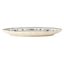Costa Nova Vila ovale schaal 32 cm aardewerk beige-blauw