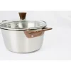 Cristel 1826 Bicentenaire kookpan ø 16 cm rvs met koperen greep