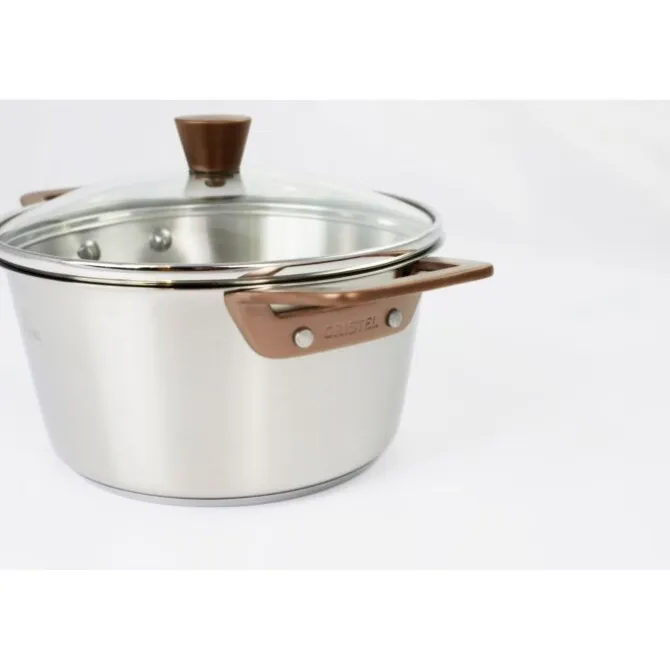 Cristel 1826 Bicentenaire kookpan ø 16 cm rvs met koperen greep