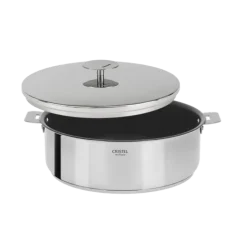 Cristel Casteline Removable Exceliss+ sauteerpan met Graphite deksel ø 24 cm met anti-aanbaklaag