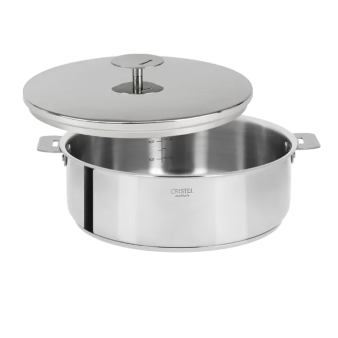 Cristel Casteline Removable sauteerpan met Graphite deksel ø 30 cm rvs