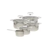 Cristel Castel'Pro Multi pannenset met glasdeksels rvs 5-delig