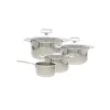 Cristel Castel'Pro Multi pannenset met glasdeksels rvs 4-delig