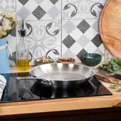 Cristel 1826 koekenpan ø 20 cm geborsteld rvs