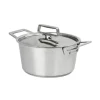 Cristel 1826 kookpan met rvs deksel ø 18 cm geborsteld rvs