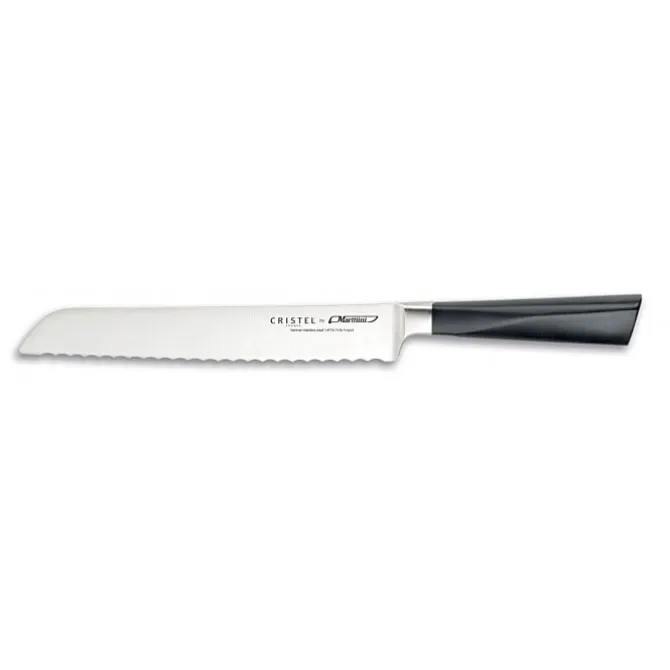 Cristel Marttiini broodmes 21 cm messenstaal zwart
