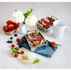 Cristel mini braadslede 12 x 10 cm rvs