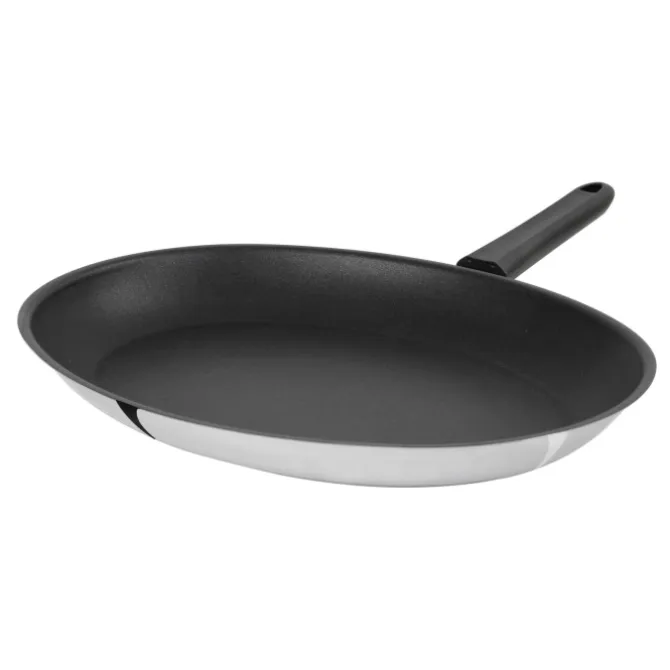 Cristel Mutine Fixed Exceliss+ ovale koekenpan ø 35 cm rvs