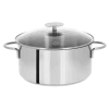 Cristel Mutine Fixed kookpan met glasdeksel ø 24 cm rvs