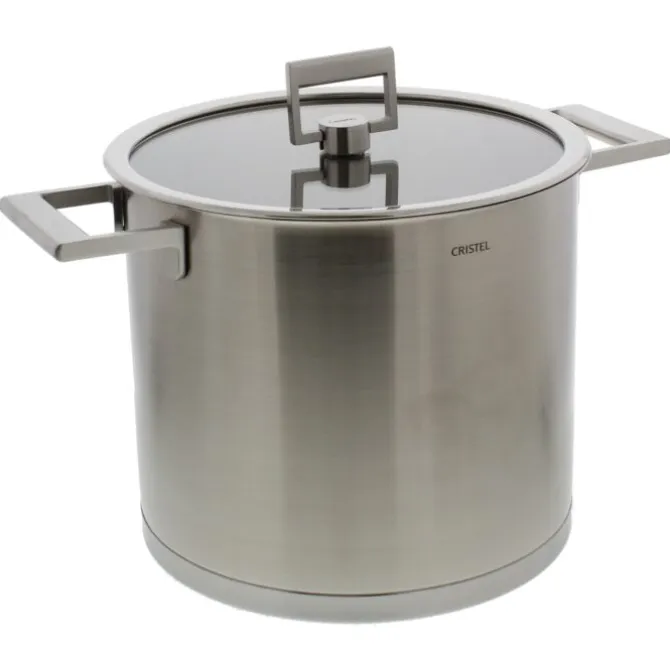 Cristel Strate soeppan met glasdeksel ø 24 cm 9,4 L rvs