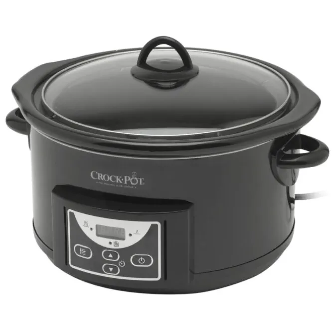 Crock-Pot CR507 digitale slowcooker 4,7 liter metaal zwart