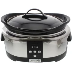 Crock-Pot digitale slowcooker 5,7 liter rvs zwart