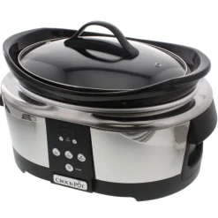 Crock-Pot digitale slowcooker 5,7 liter rvs zwart