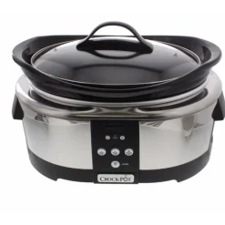 Crock-Pot digitale slowcooker 5,7 liter rvs zwart