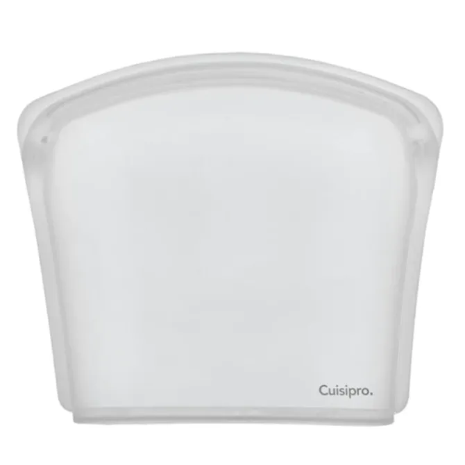 Cuisipro herbruikbare zak 20,3 x 18 cm silicone transparant