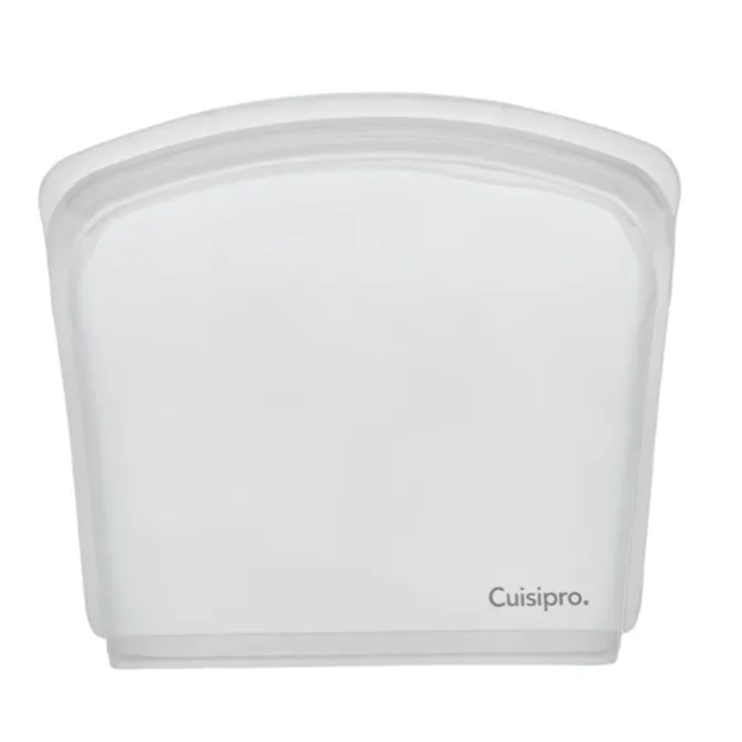 Cuisipro herbruikbare zak 18,5 x 13 cm silicone transparant