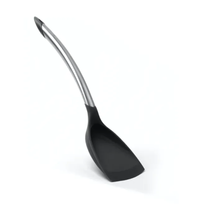 Cuisipro wokspatel 32 cm silicone zwart