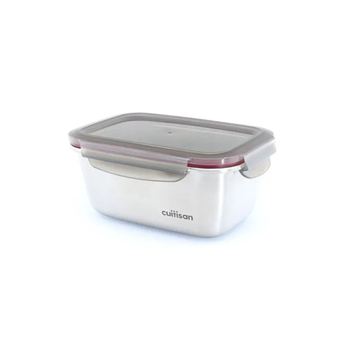 Cuitisan foodcontainer rechthoekig 980 ml rvs