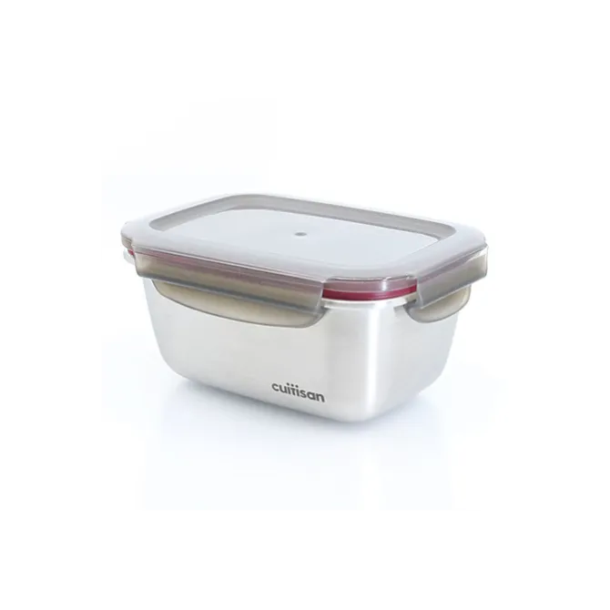 Cuitisan foodcontainer rechthoekig 500 ml rvs