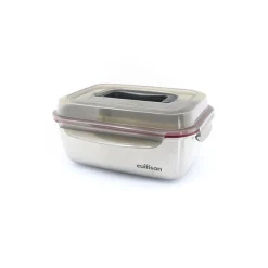 Cuitisan foodcontainer rechthoekig met handgreep 2800 ml rvs