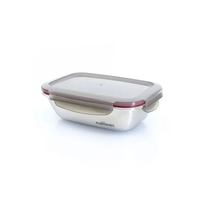 Cuitisan foodcontainer rechthoekig 580 ml rvs