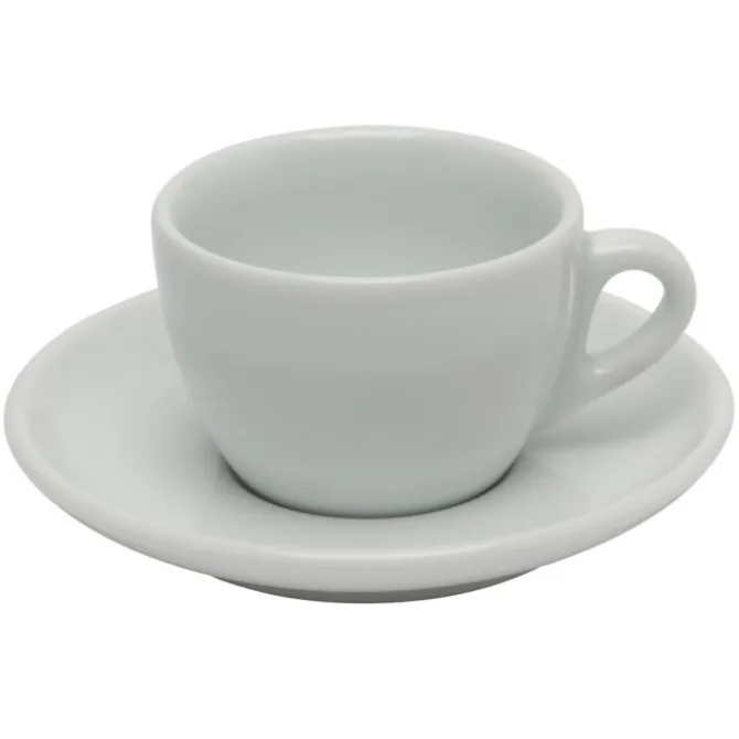 d'Ancap Palermo Competition cappuccinokop en schotel 150 ml ø 8 cm porselein wit