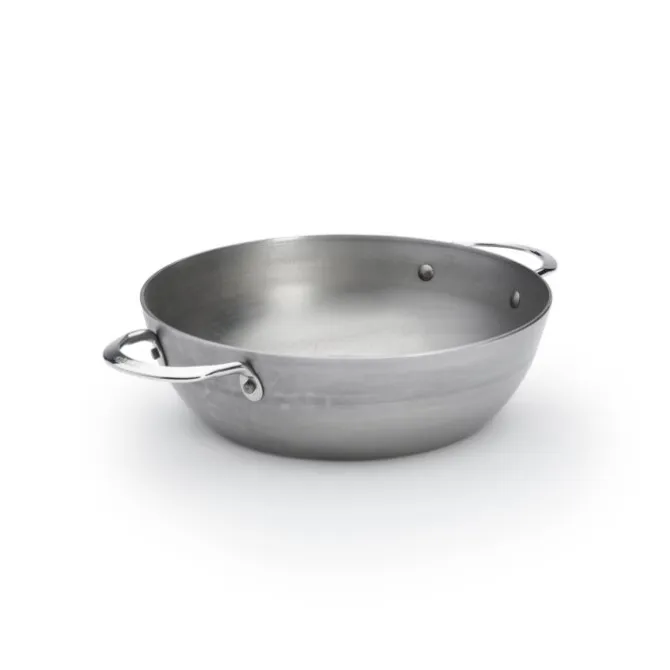 De Buyer B-Element diepe pan met 2 grepen ø 24 cm plaatstaal
