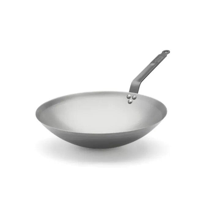 De Buyer Carbon Plus wok ø 35,5 cm plaatstaal