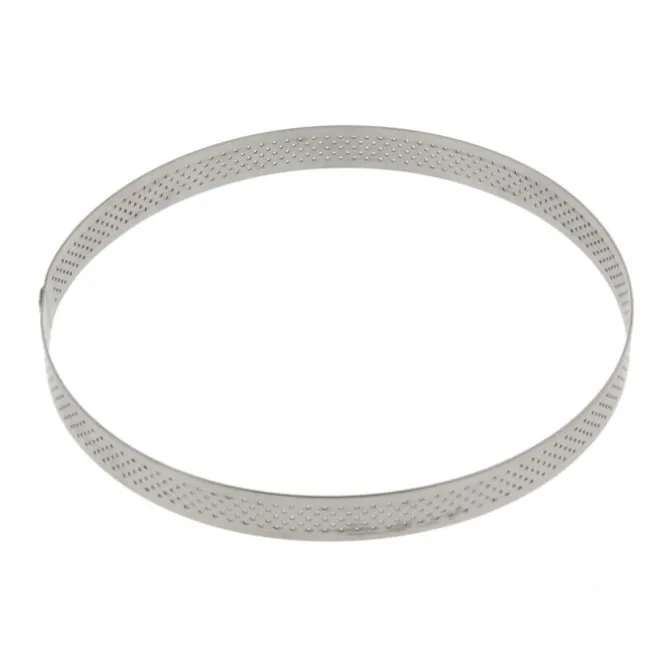 De Buyer geperforeerde taartring ø 20,5 cm 2 cm hoog rvs