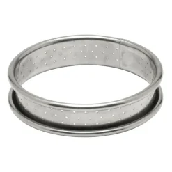 De Buyer geperforeerde taartring ø 12,5 cm 2 cm hoog rvs