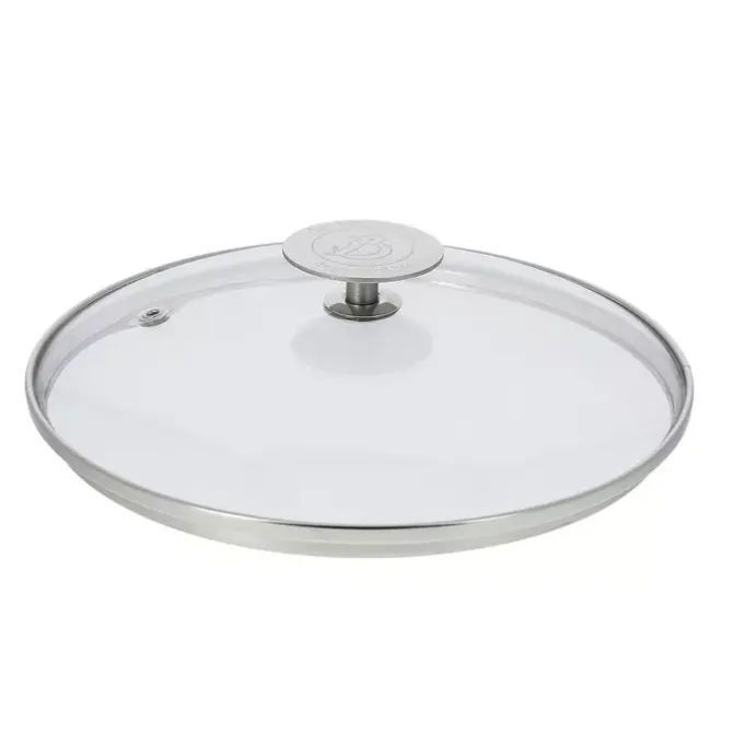 De Buyer glasdeksel met rvs knop voor wok ø 32 cm