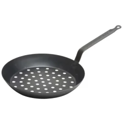 De Buyer kastanjepofpan ø 28 cm staal zwart
