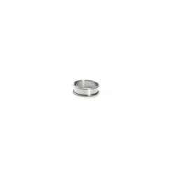 De Buyer lage taartring met rand ø 6 cm 2 cm hoog rvs