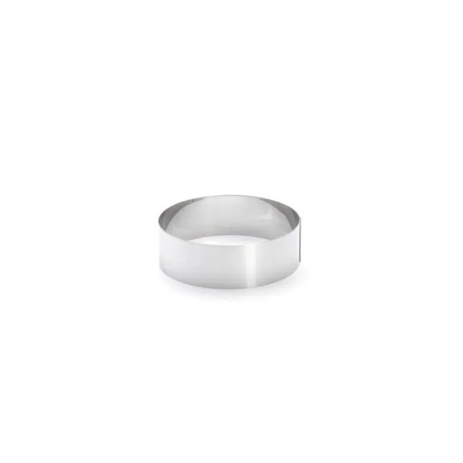 De Buyer taartring rond ø 16 cm h 4,5 cm rvs