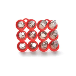 De Buyer Tritan spuitmondjes met houder 12-delig
