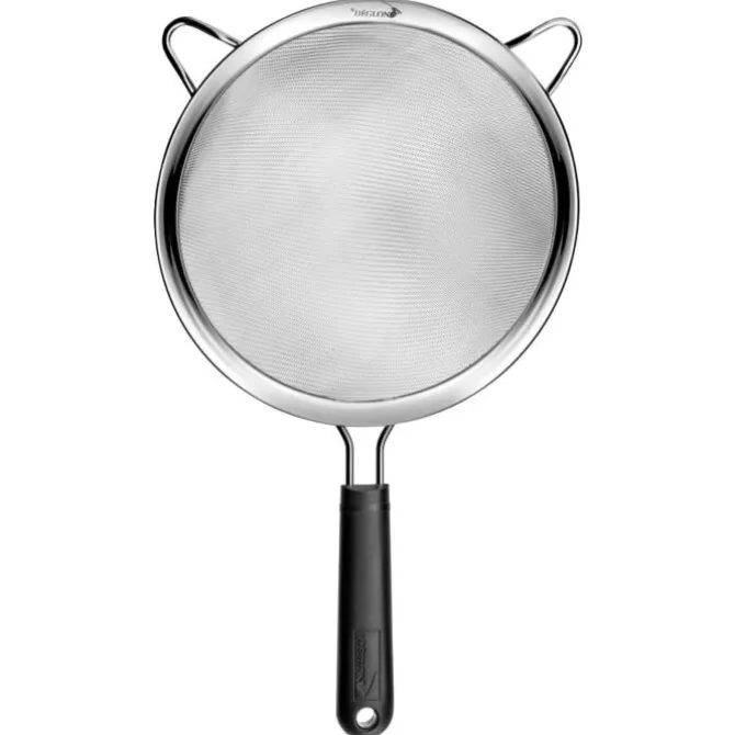 Deglon bolzeef met steel en twee hangpunten 20 cm rvs