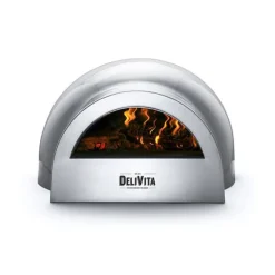 Delivita houtgestookte oven 65 x 59 x 39 cm Hale Grey