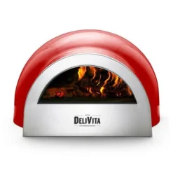 Delivita houtgestookte oven 59 x 59 x 39 cm Very Black