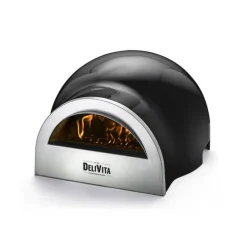 Delivita houtgestookte oven 59 x 59 x 39 cm Very Black