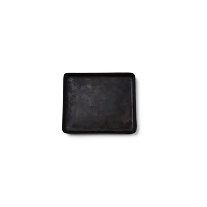 Delivita Rectangular Black Iron Dish